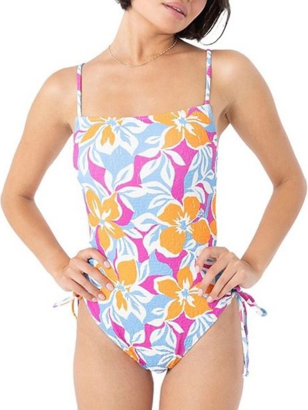 Roxy Topanga Canyon Lace-Up One-Piece Suit size XS